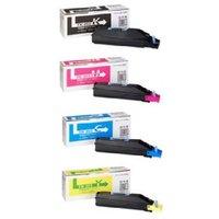 1 Full Set of Kyocera TK-855K Black and 1 x Colour Set TK-855C/M/Y (Original) Toner Cartridge