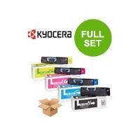 1 Full Set of Kyocera TK-880K Black and 1 x Colour Set TK-880C/M/Y (Original) Toner Cartridges