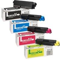 1 Full Set of Kyocera TK-580K Black and 1 x Colour Set TK-580C/M/Y (Original) Toner Cartridges