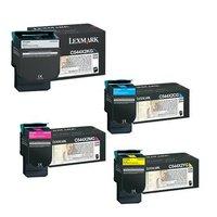 1 full set lexmark c544x2kg black and 1 x colour set c544x2cgmgyg orig ...