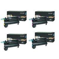 1 Full Set Lexmark C792A1KG Black and 1 x Colour Set C792A1CG/MG/YG Original Return Program Toner Cartridge