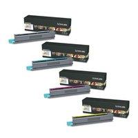 1 Full Set Lexmark C925H2KG Black and 1 x Colour Set C925H2CG/MG/YG Original Toner Cartridge