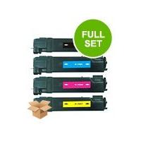 1 Full Set of Xerox 106R01281 Black and 1 x Colour Set 106R01278/79/80 (Remanufactured) Toner Cartri