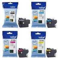 1 Full Set of Brother LC3219XLBK and 1 x Colour Set LC3219XLC/M/Y Original High Capacity Ink Cartridges