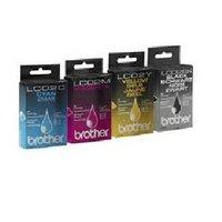 1 full set of brother lc02bk and 1 x colour set lc02cmy original ink c ...