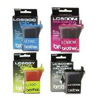 1 full set of brother lc600bk and 1 x colour set lc600cmy original ink ...