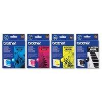 1 Full Set of Brother LC1000BK and 1 x Colour Set LC1000C/M/Y Original Ink Cartridges