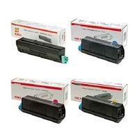 1 Full Set of Oki 42804508 Black and 1 x Colour Set 42804505/6/7C/M/Y (Original) Toner Cartridges