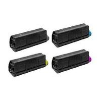 1 Full Set of Oki 42127408 Black and 1 x Colour Set 42127405/6/7C/M/Y (Original) Toner Cartridges