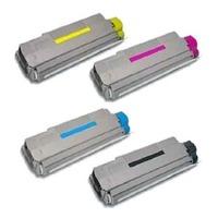 1 Full Set of Oki 43324424 Black and 1 x Colour Set 43324421/2/3C/M/Y (Original) Toner Cartridges