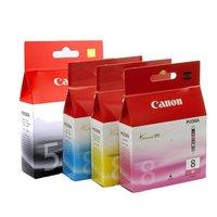 1 x canon pgi 5bk black and 1 x colour set cli 8cmy original cartridge ...