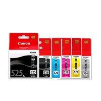 1 x canon pgi 525pgbk cli 526bk black and 1 x colour set cli 526cg ori ...