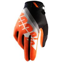 100 percent ridefit gloves slant orange