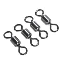 100PCS Fishing Swivels Rolling Swivel Solid Rings Fishing Hook Connector Accessories1# / 2# / 3# / 4# / 5# / 6# / 7# / 8# / 10# / 12# / 14#