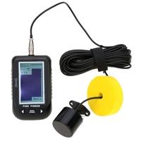 100m depth portable sonar sensor lcd fish finder sounder alarm transdu ...