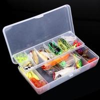 105Pcs Artificial Fishing Lure Set Hard Soft Bait Minnow Spoon Two-layer Fishing Tackle Box