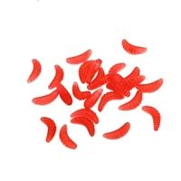 100Pcs 2cm 0.5g Artificial Soft Fishing Lures Lifelike Simulation Worm Maggot Grub Shape Baits Fishy Smell