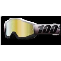 100 Percent Accuri Mirrored Lens Goggles Invaders/Gold