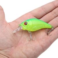 10g 7.5cm Lifelike Hard Fishing Lure Chubby Fatty Crank Bait Tackle with Treble Hooks