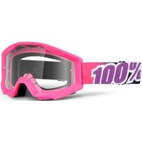100 Percent Strata Clear Goggles Bubblegum
