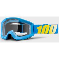 100 Percent Strata Clear Goggles Blue