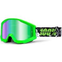 100 Percent Strata Mirrored Goggles Crafty Lime