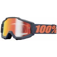 100 Percent Accuri Mirrored Lens Goggles Gunmetal