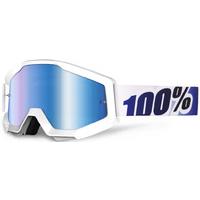 100 Percent Strata Mirrored Goggles Ice Age