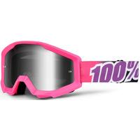 100 Percent Strata Mirrored Goggles Bubblegum