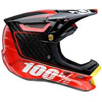 100 Percent Aircraft Downhill Full Face Helmet Bi-Turbo Red