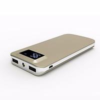 10000mAh Portable LCD QC3.0 Power Bank Mobile Phone and Tablet External Battery Backup Battery Charger Dual USB Powerbank for Xiaomi Samsung iPhone