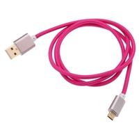 1.0 m Portable Micro USB Data Charge Braided Wire Cable with Metal Cable Connector for Smart Phones