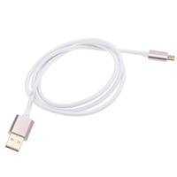 1.0m Portable Micro USB Data Charge Braided Wire Cable with Metal Cable Connector for Smart Phones