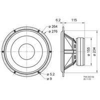 10 speaker chassis visaton tiw 250 xs 200 w 8 