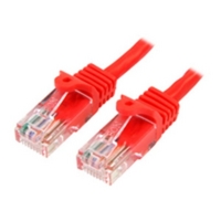 10 FT CAT5E RED SNAGLESS RJ45 - UTP CAT 5E PATCH CAB