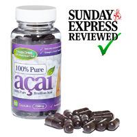 100% Pure Acai Berry 700mg No Fillers 30 Day Supply