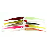 10pcs soft plastic open belly fish 8g 130 mm fishing lure random color ...