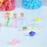 10Pcs Mini Clear Glass Bottle Vials Empty Sample Jars With Cork Stopper Message Vial Weddings Wish Bottle