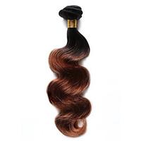 100g/pc Body Wave Human Hair 10-18Inch Ombre Black Auburn Human Hair Weaves
