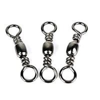 100PCS Stainless Steel 34681012# Lure Swivel for Fishing Lines