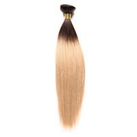 100g/pc Remy Yaki 10-18Inch Color Two Tone Brown and Blonde Human Hair Weaves