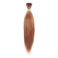 100g/pc Remy Yaki 10-18 Inch Color Strawberry Blone Human Hair Weaves