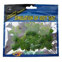 10 pcs Soft Bait Lure kits Fishing Lures Lure Packs Soft Bait Green g/Ounce mm/1-3/4\