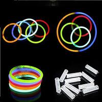 100 pcs glow sticks bracelets necklaces party fluorescent neon colors  ...