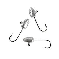 10pcs 2Bags 3g Jig Head Hook with Single Hook Carbon Steel Hang-Nail Worm Fishing Hooka Fishing Tackle