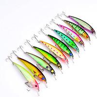 10PCS 11CM Road Bait Rice if the 10-color Fish Bait Alice Mouth lore