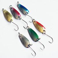 10pcs 55mm 25g fishing bait metal lure random color