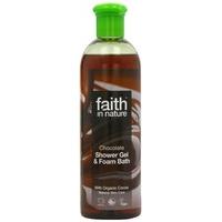 10 pack faith in nature chocolate foam shower gel 400ml 10 pack bundle