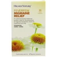 (10 PACK) - Higher Nature - Feverfew Migraine Relief | 30\'s | 10 PACK BUNDLE