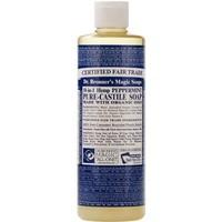 (10 PACK) - Dr Bronner - Peppermint Castile Liquid Soap | 472ml | 10 PACK BUNDLE
